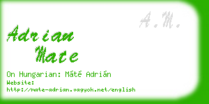 adrian mate business card
